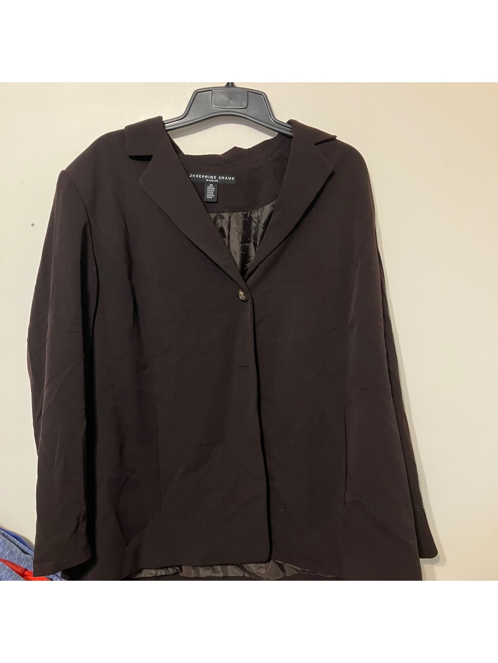 Josephine Chaus Woman Brown Career Office Wear Blazer Jacket Size 20W-New $148